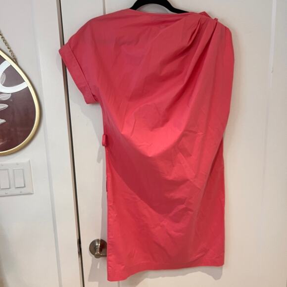 Moschino Cheap and Chic Pink Poplin Shirt Mini Dress Small - Picture 3 of 7